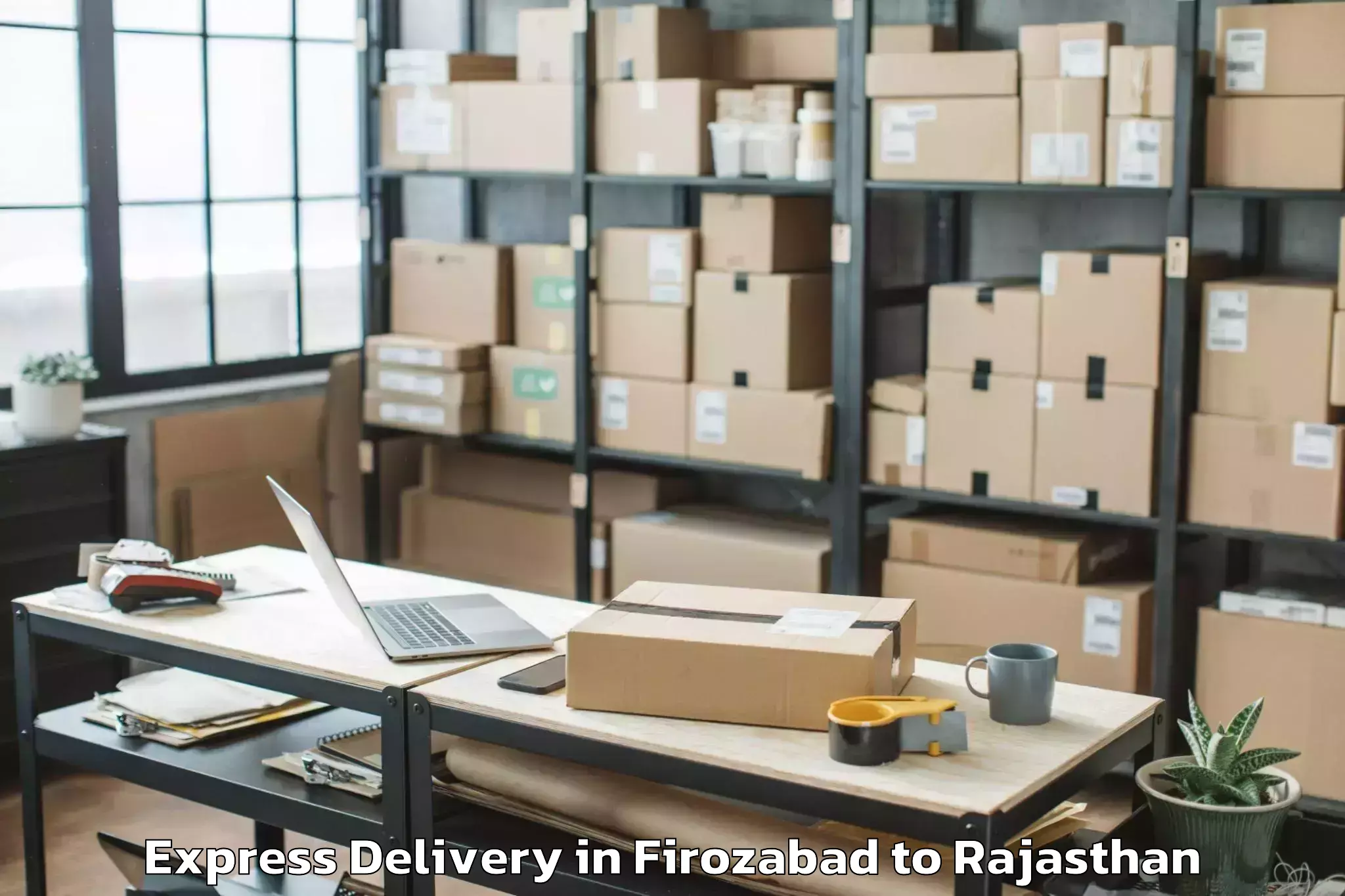 Top Firozabad to Bansur Express Delivery Available